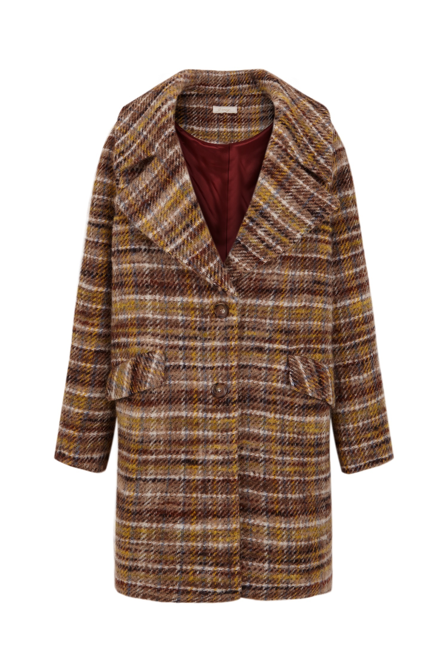 Manteau à carreaux Is Coming (315 euros).