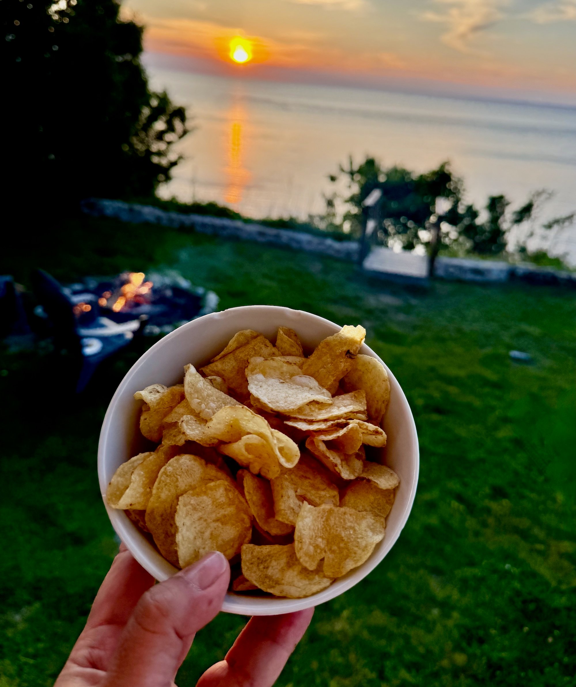 chips et trempette
