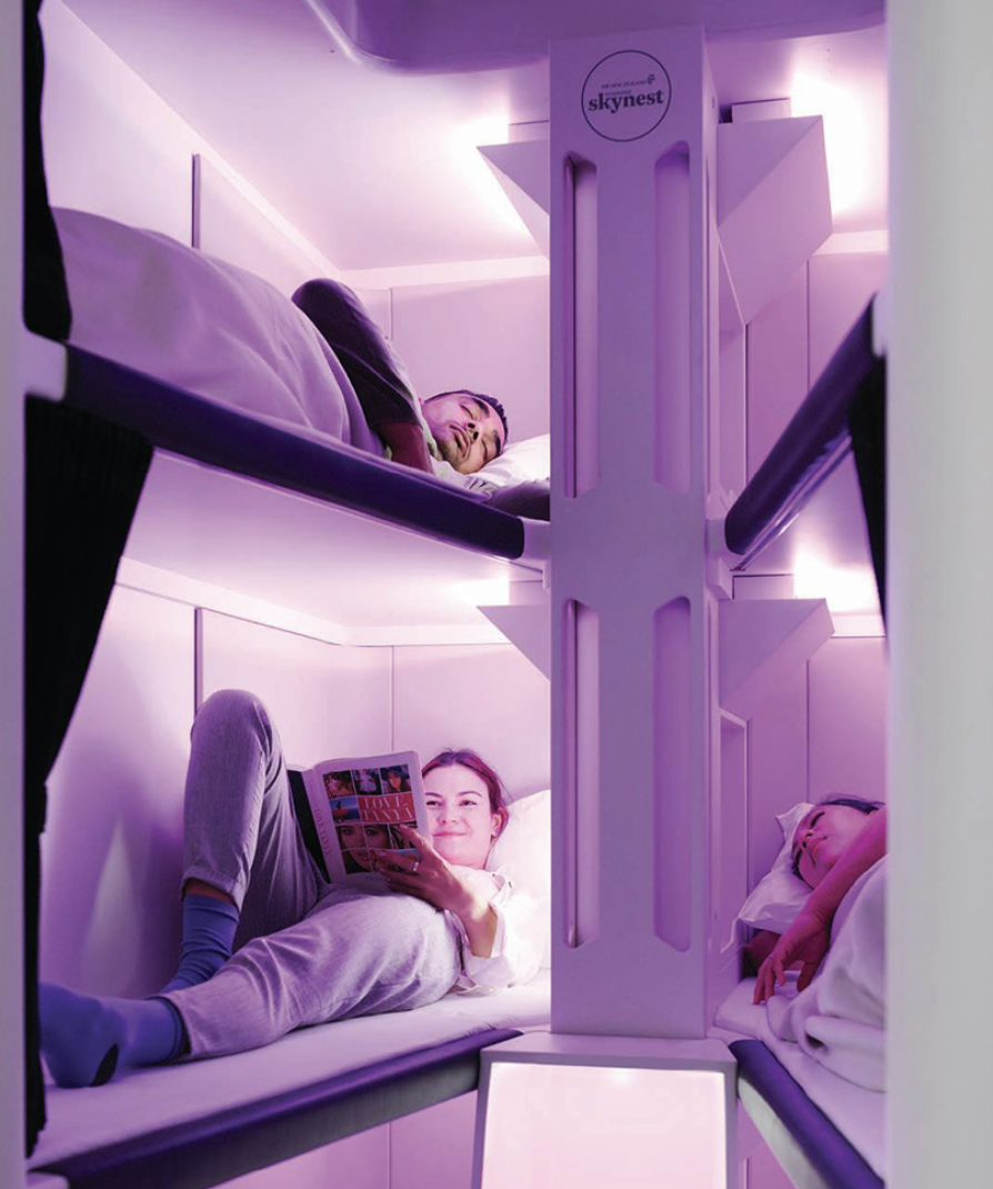 Posses de sommeil en Nouvelle-Zélande avions Skynest