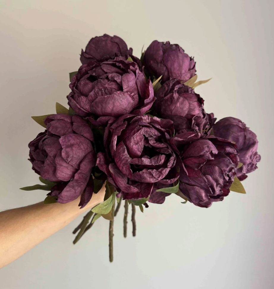 fleurs de pivoines en papier