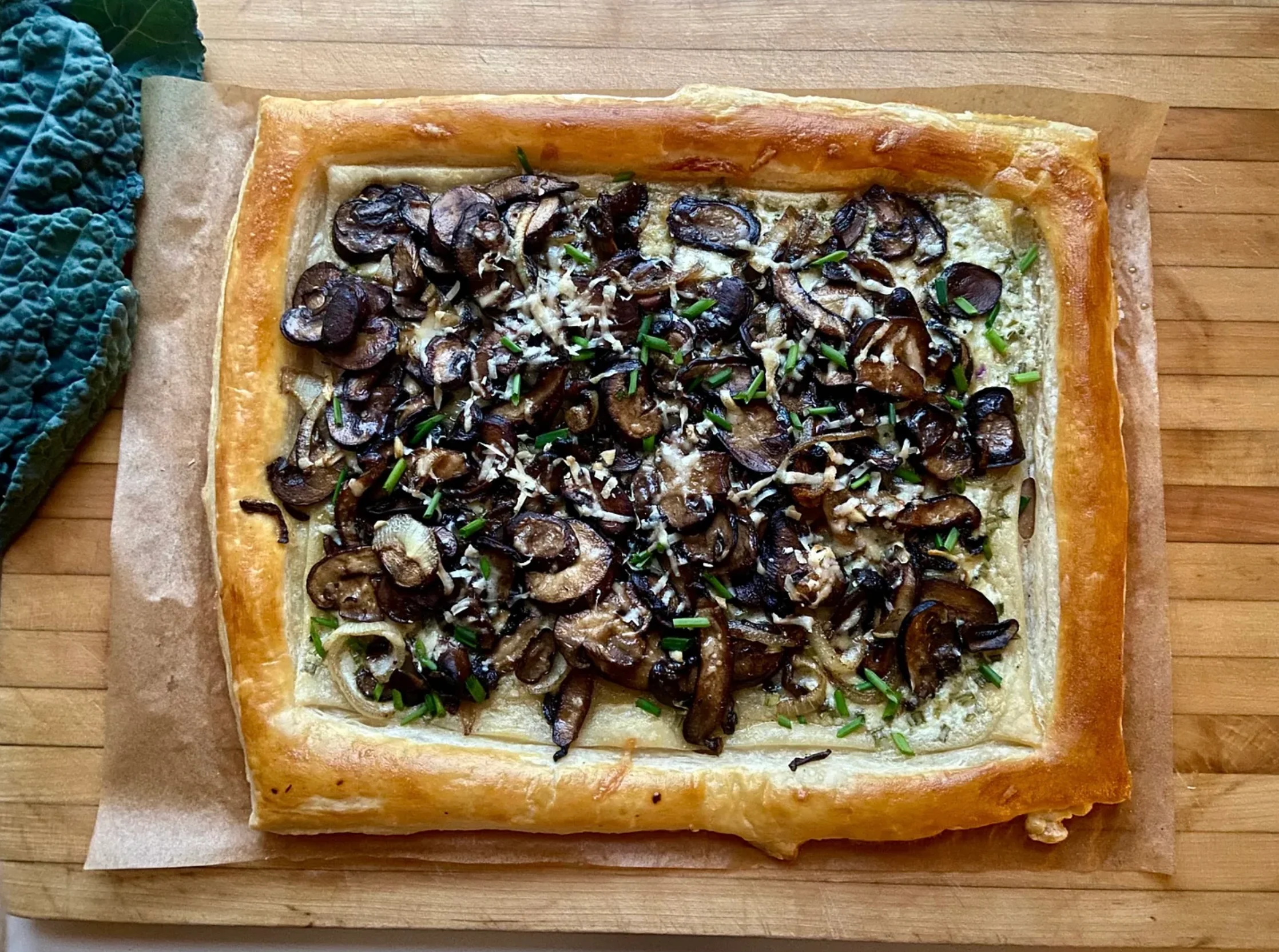 tarte aux champignons