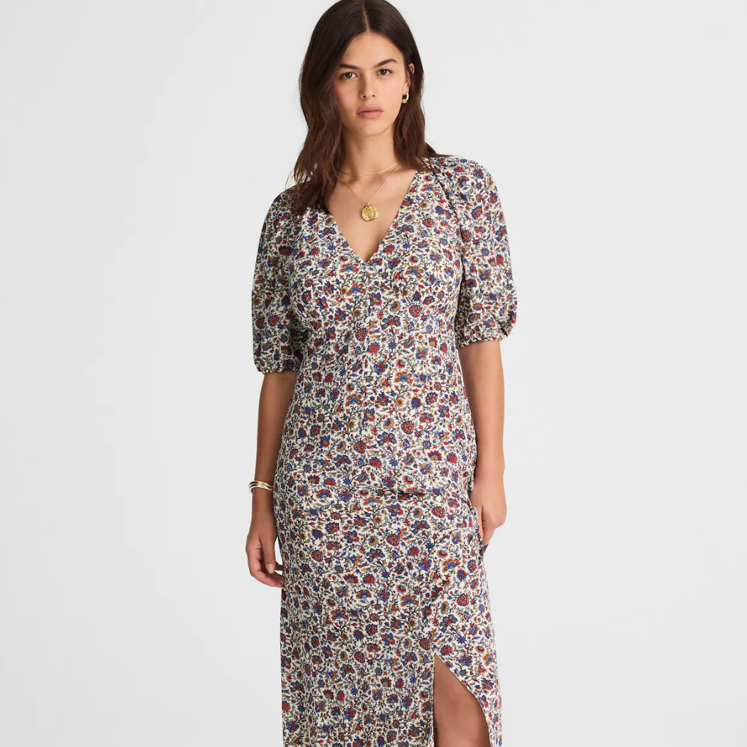 robe longue à fleurs madewell