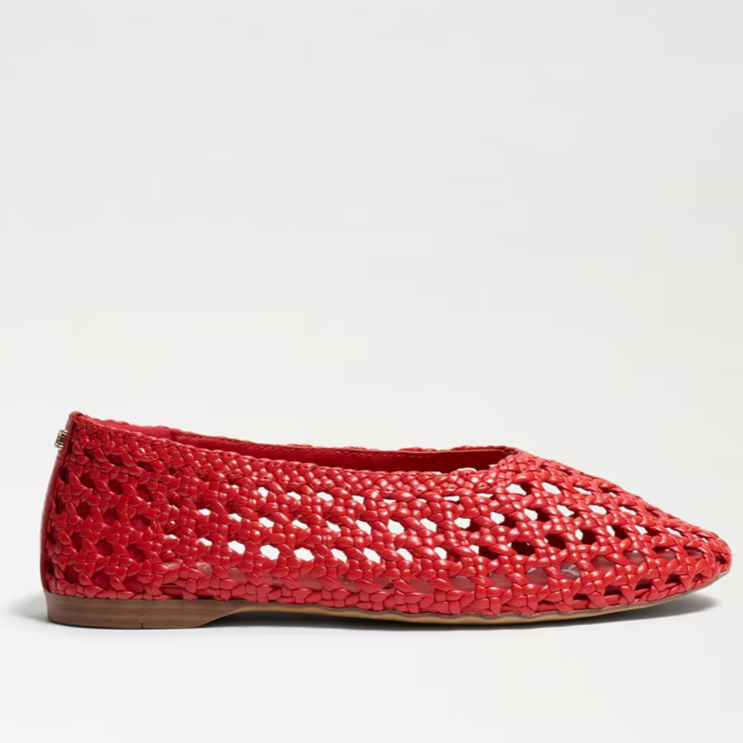 Sam Edelman chaussures plates rouges