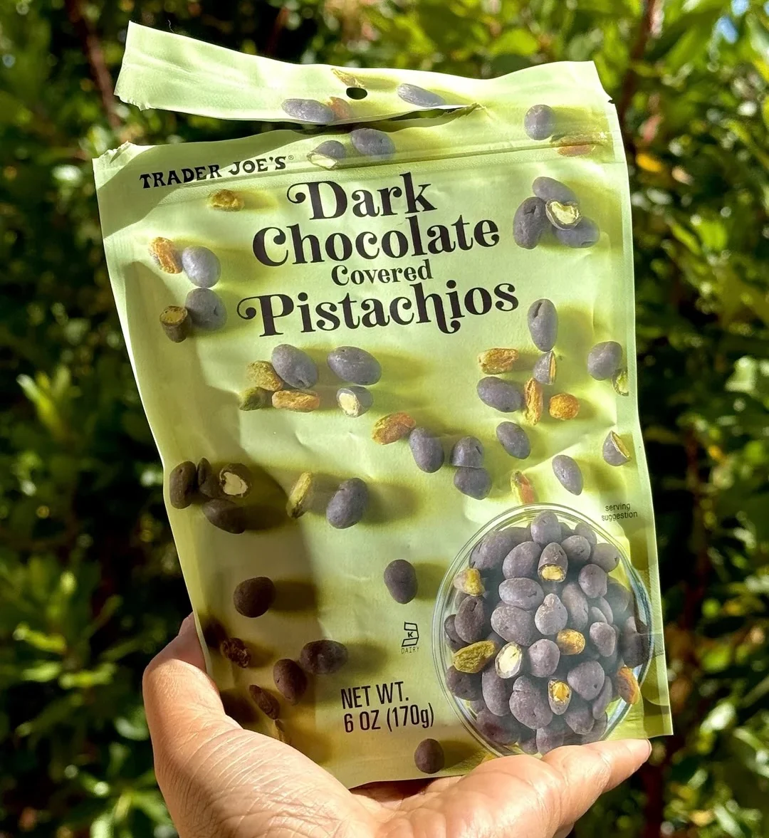 pistaches enrobées de chocolat Trader Joes