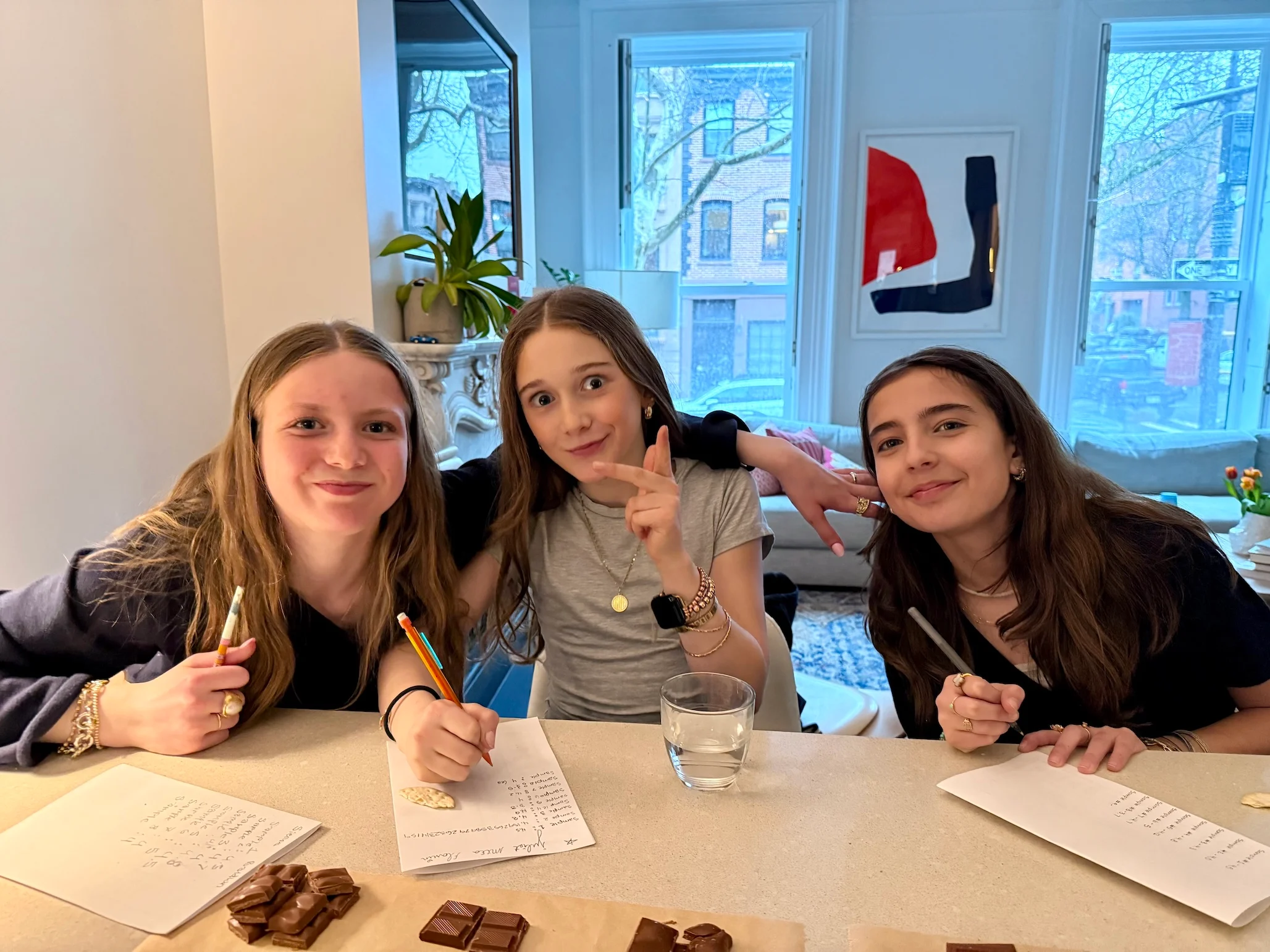 Un test de goût de chocolat au lait