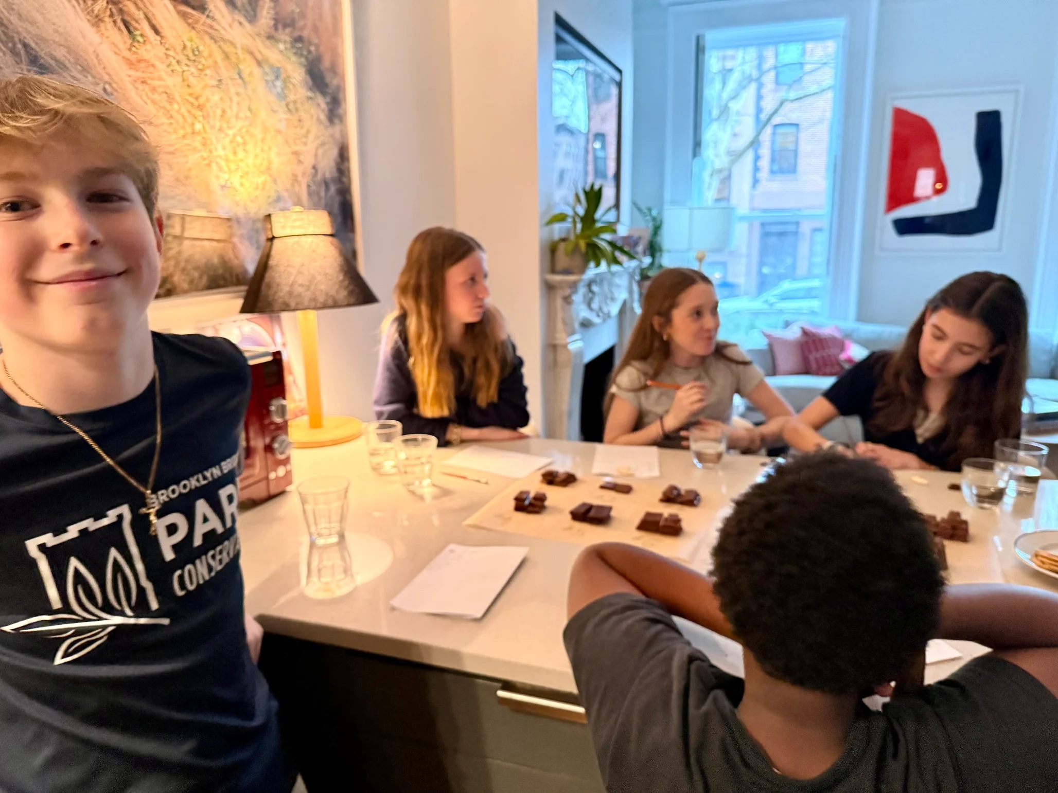 Un test de goût de chocolat au lait