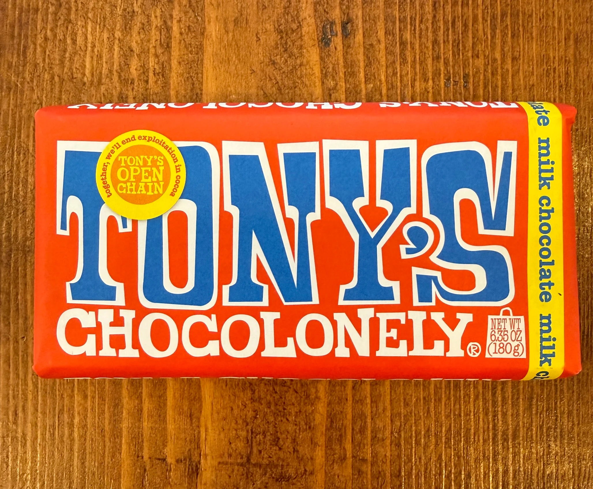Chocolat au lait Tonys Chocolonely