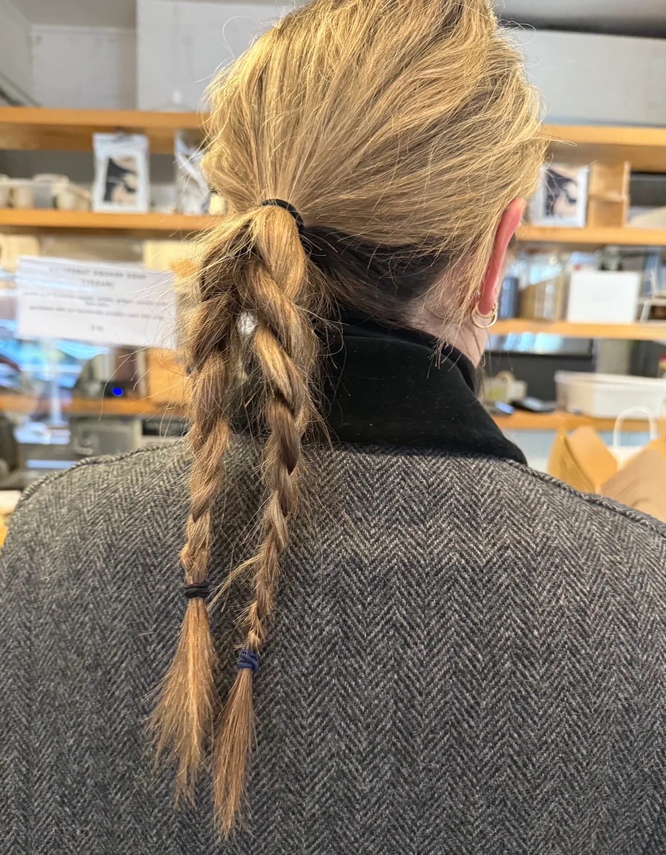 Alison Piepmeyer queue de cheval tressée double