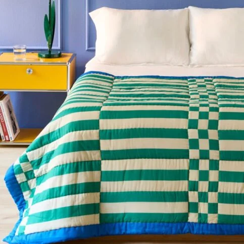 jeté de couette en coton