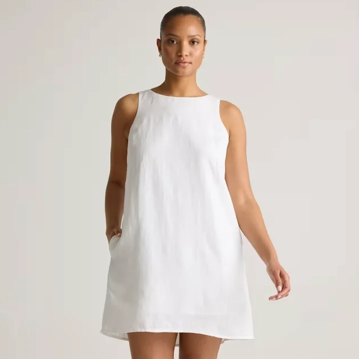 robe en lin blanc