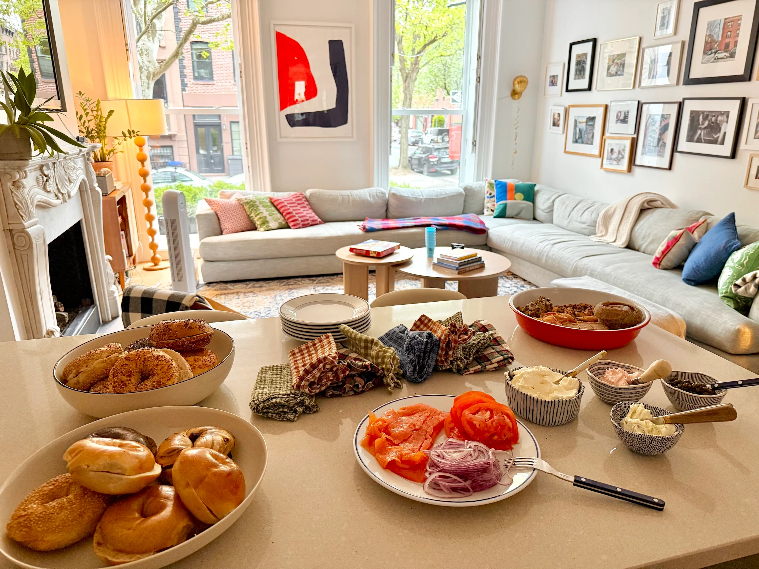 brunch aux bagels