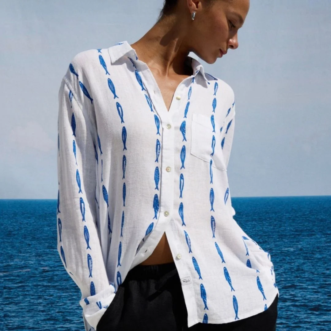 chemise de poisson en lin