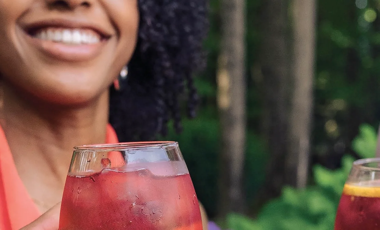 Boisson rouge pour le dix-septième