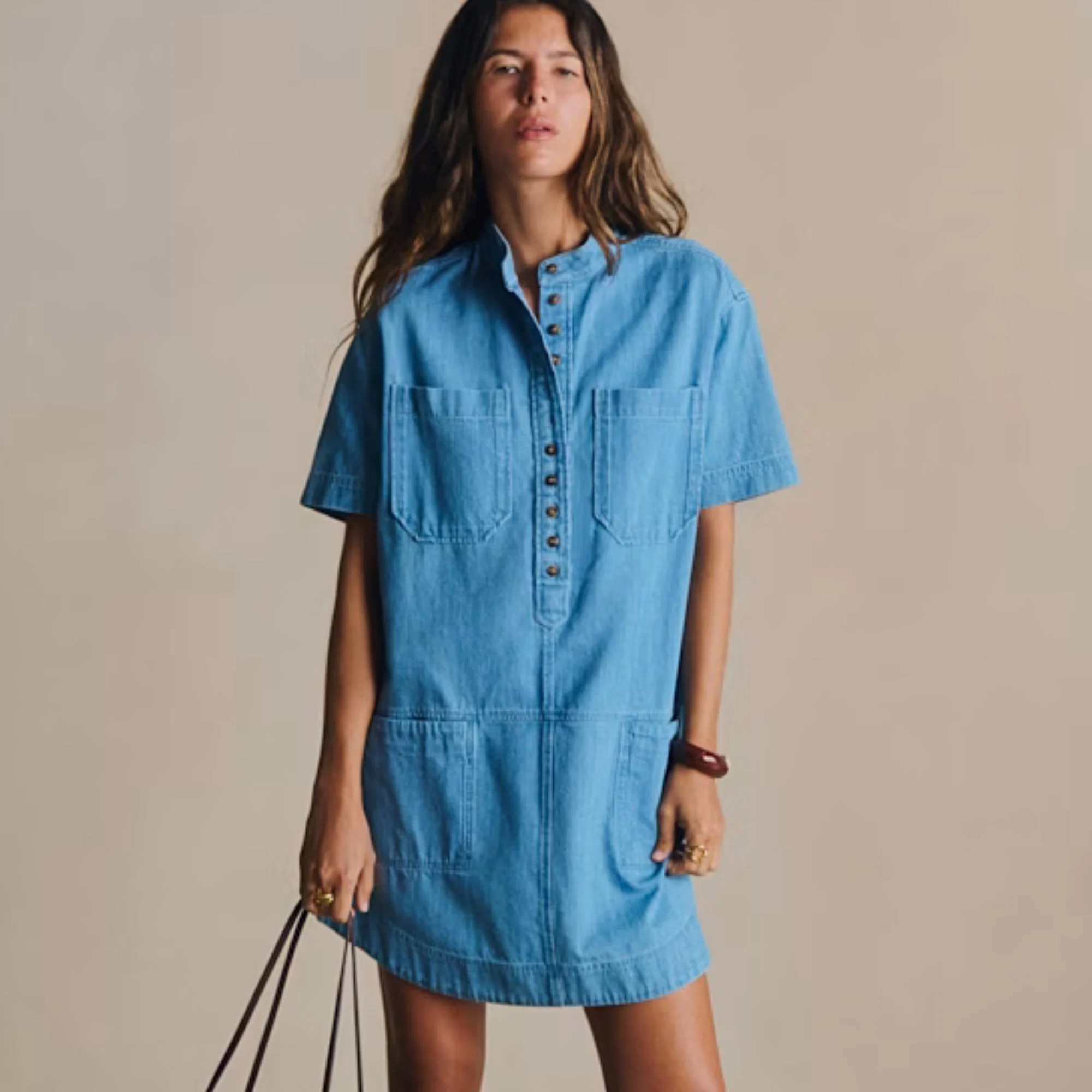 robe de voyage en jean sézane