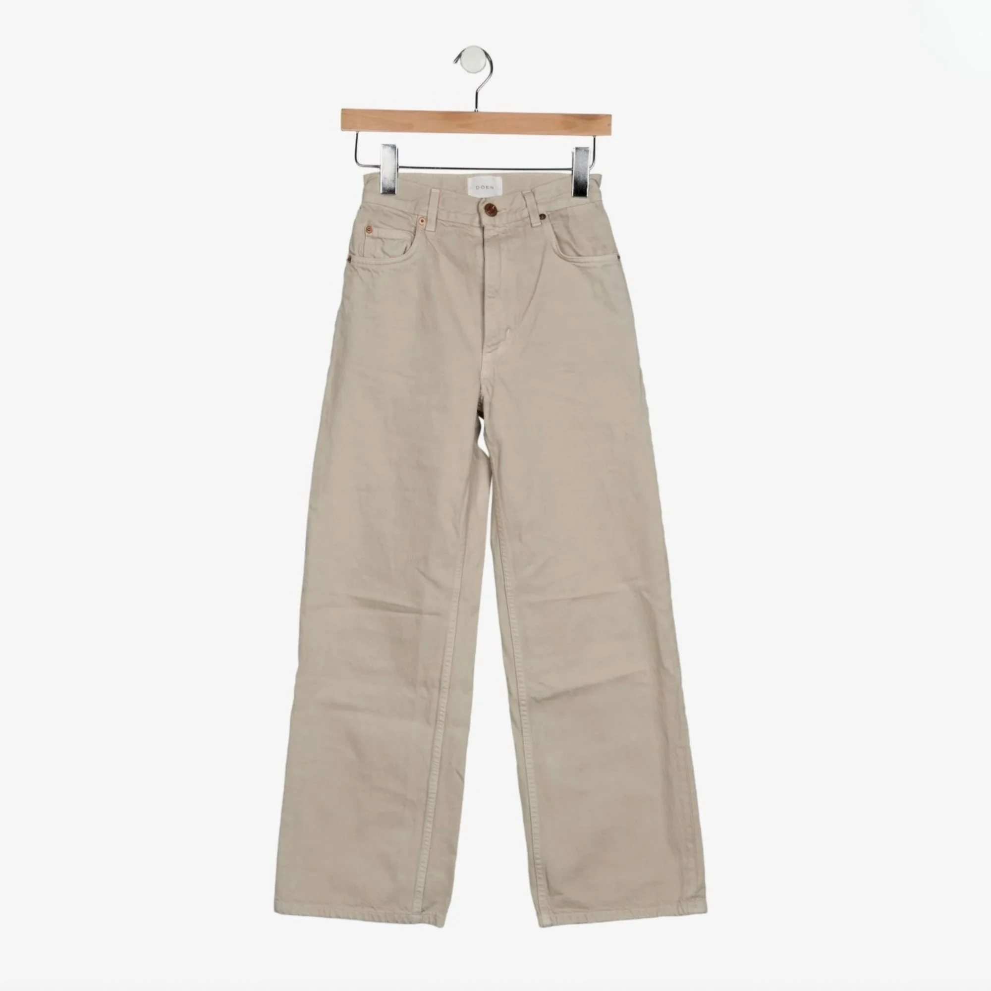 doen jean large blanc