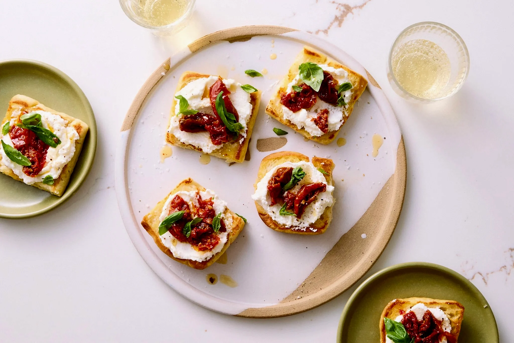 Trader Joe's Meal hack toasts à la ricotta