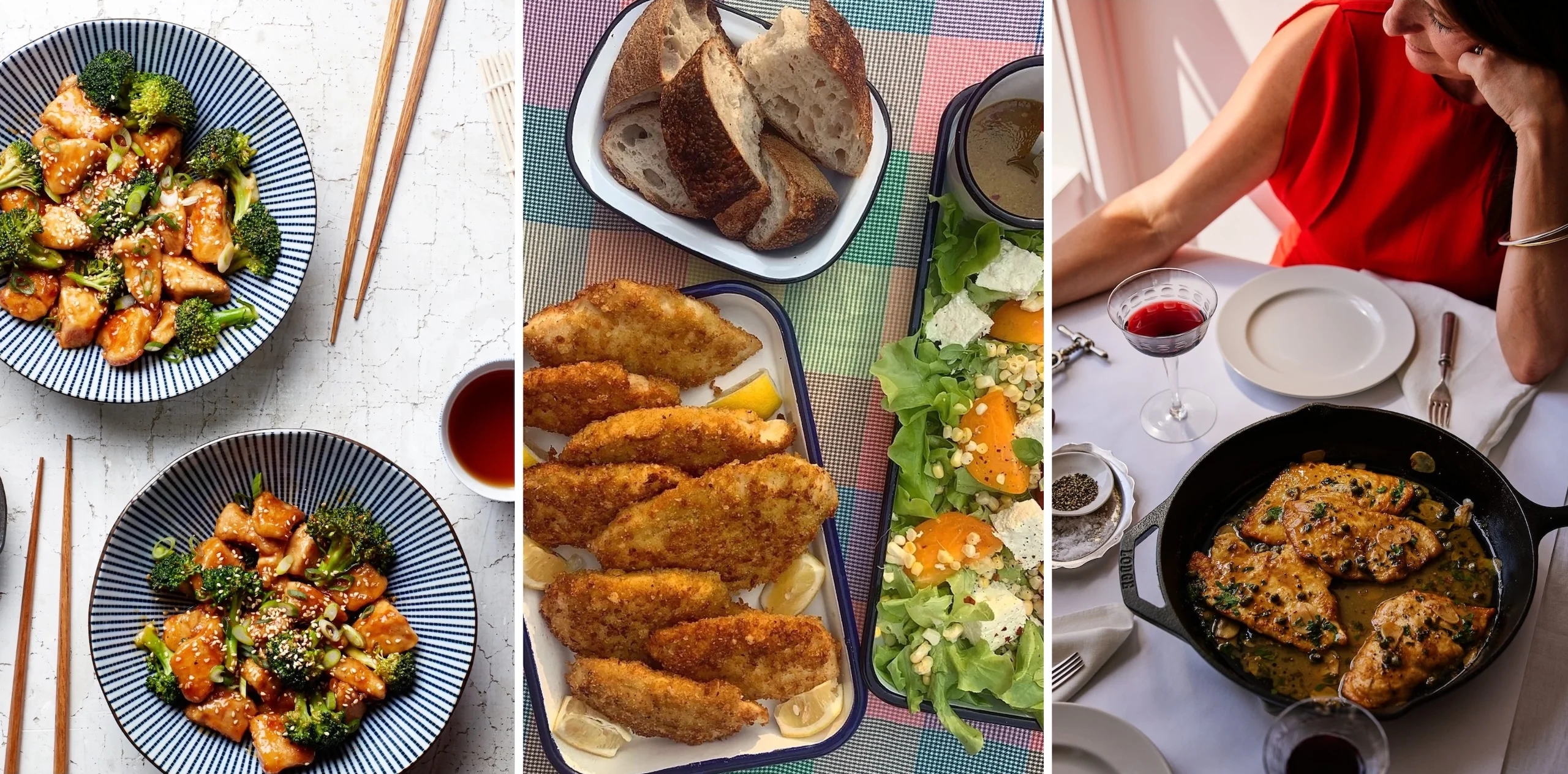 Trois recettes de poitrine de poulet préférées