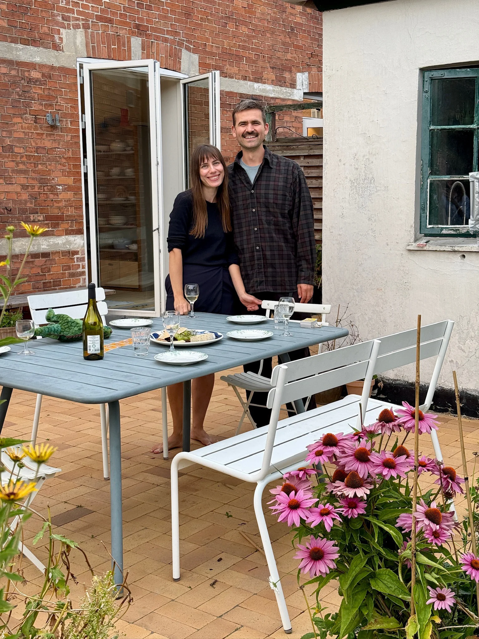 Jardin du dîner à Copenhague