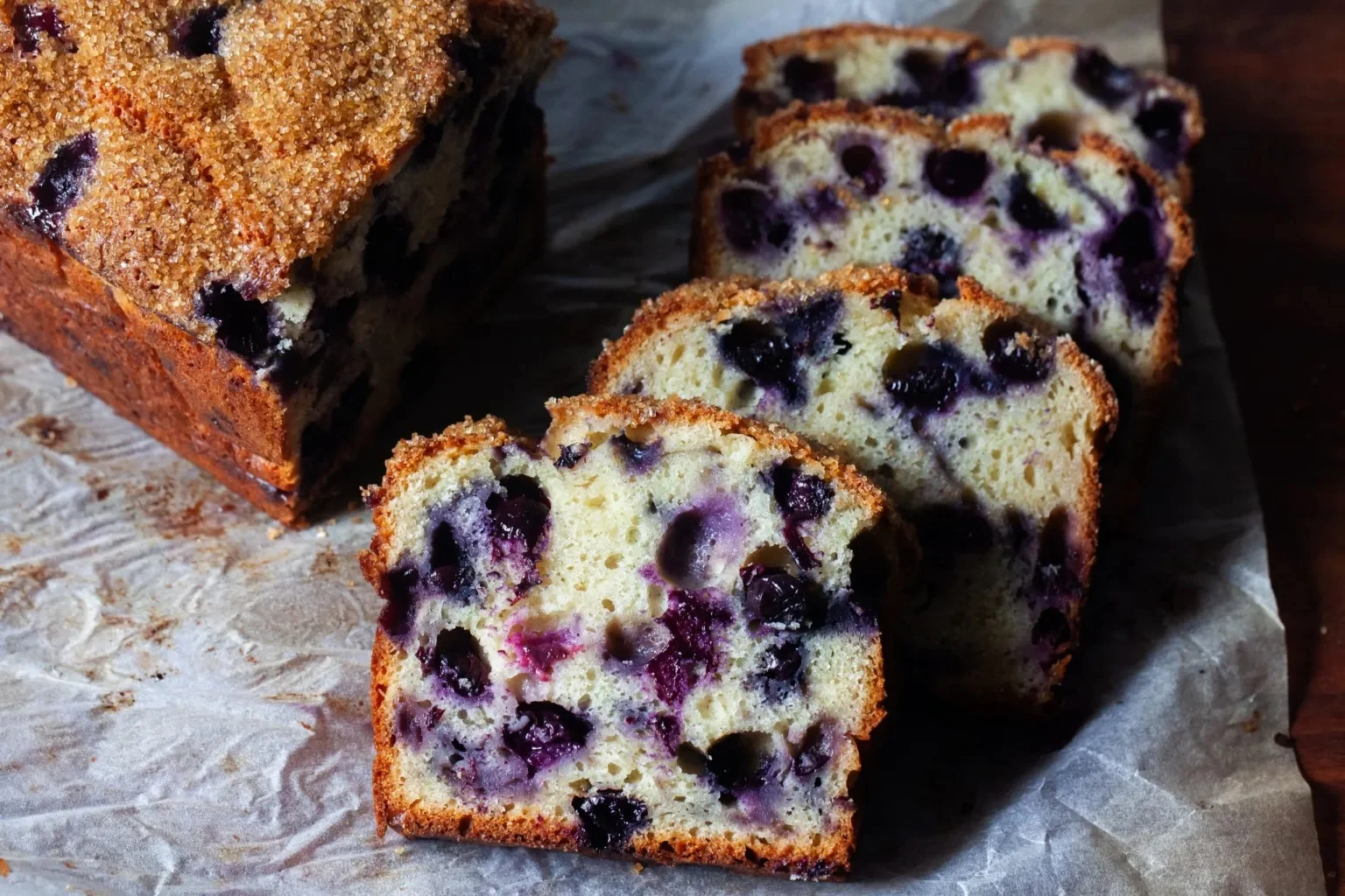 Muffins au gâteau aux bleuets