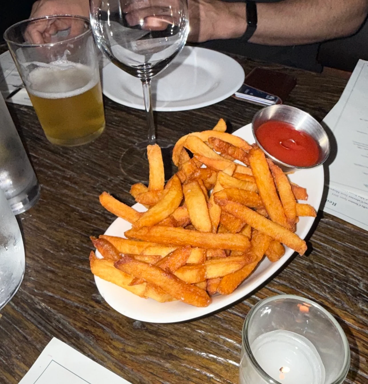 Frites pour la table