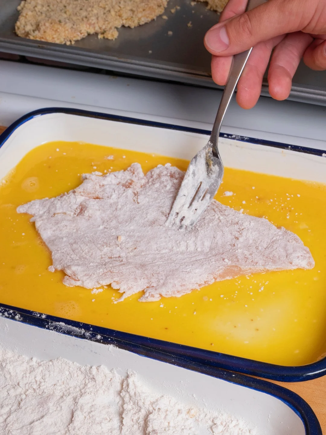 Escalopes de poulet panées