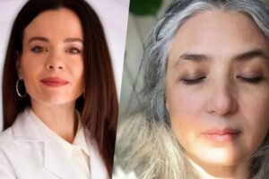 Helena Rodero, pharmacienne : "Pour effectuer une transition complète vers les cheveux gris, le meilleur moyen est de laisser pousser toute la racine jusqu’à obtenir toute la longueur des cheveux gris."