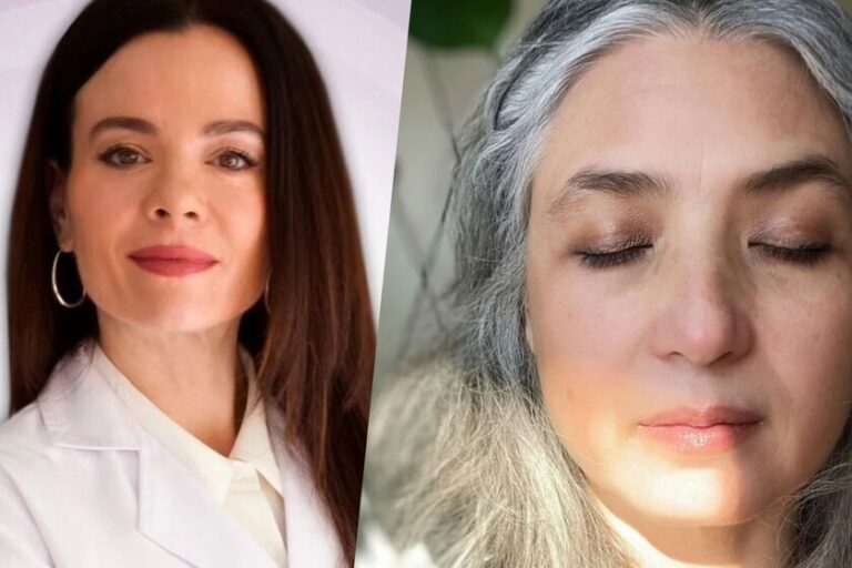 Helena Rodero, pharmacienne : "Pour effectuer une transition complète vers les cheveux gris, le meilleur moyen est de laisser pousser toute la racine jusqu’à obtenir toute la longueur des cheveux gris."