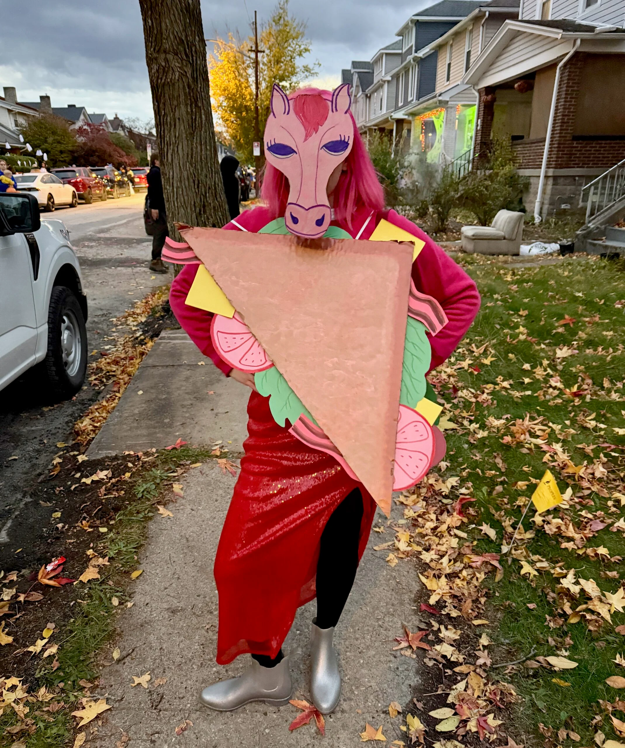 Déguisement d'Halloween Poney Club Rose