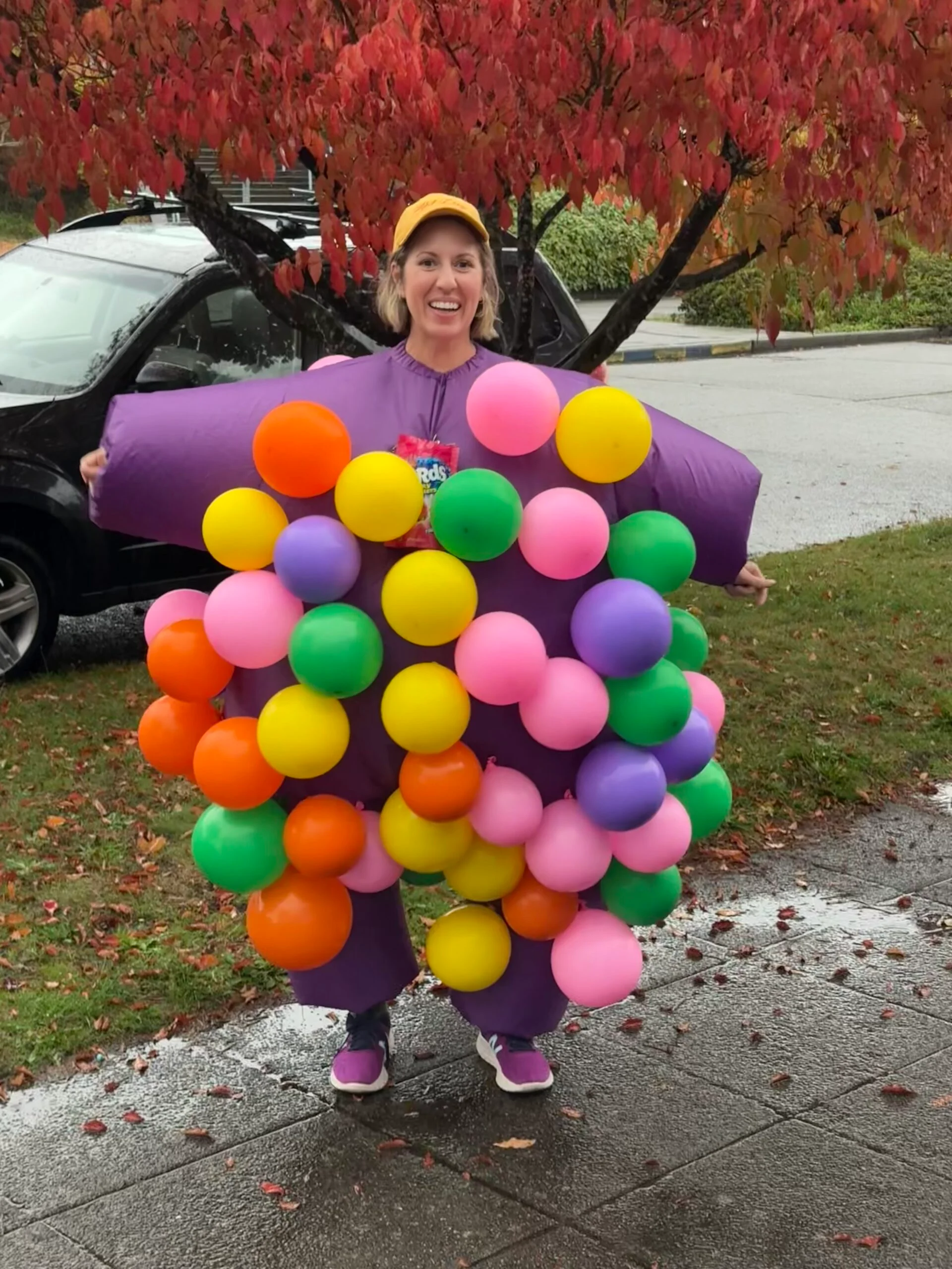 Costume d'Halloween de grappes gommeuses