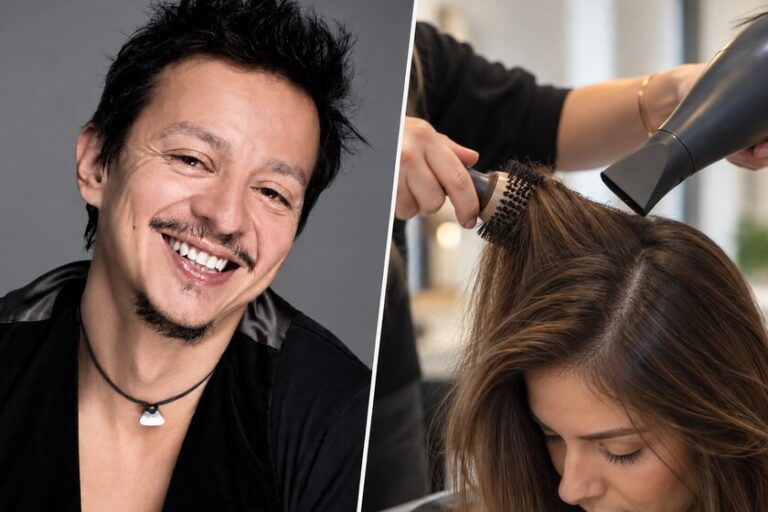 Eduardo Sánchez, coiffeur : "Si vous changez la raie sur le côté et que vous le faites contre le tourbillon, vous ajoutez plus de volume et allongez le visage."